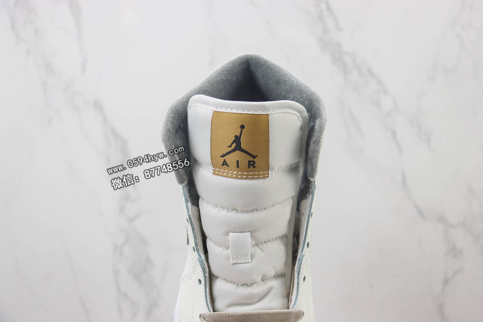 篮球鞋, Jordan, Aj1, AJ, Air Jordan, AI - 原厂 中帮 Air Jordan AJ1 Mid FB9899-100 米白灰 货号：FB9899-100