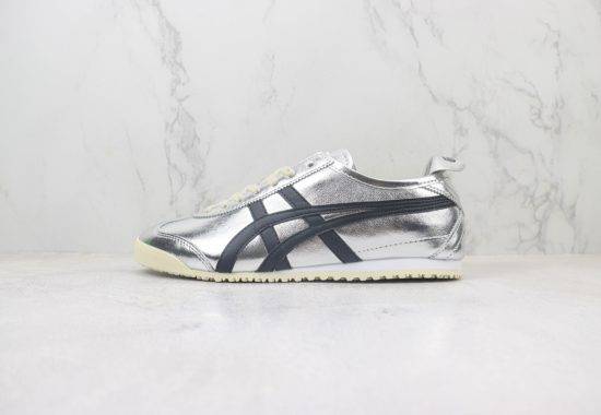 鬼冢虎 Asics Onitsuka Tiger MEXICO 66 经典复古经典百搭板鞋休闲运动鞋慢跑鞋 灰色 货号：AWR1S