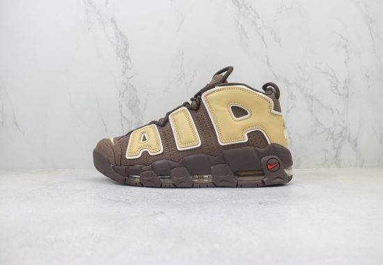 Nike Air More Uptempo 皮蓬大AIR 复古篮球鞋 橄榄绿 货号：FB8883-200