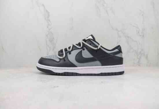 Nike DUNK SB Low 绑带解构 黑灰 DD1391-100