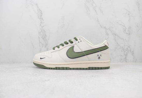 Nike SB Dunk Low DD1391 121 迷你勾 涂鸦 米绿色 货号：DD1391 121