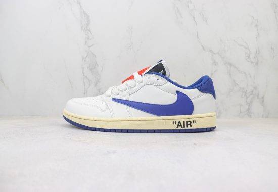 OW联名 OFF WHITE x Travis Scott x Nike Air Jordan AJ1 Low 篮球鞋 黑白黄 DH7890-111