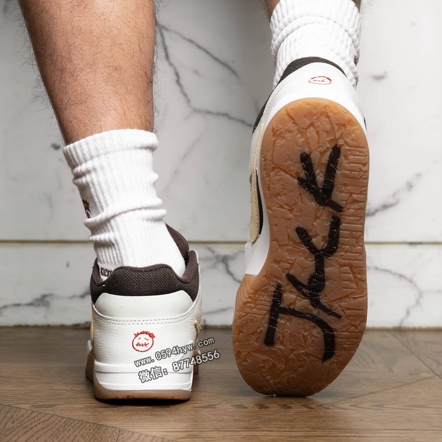 网友曝光TS x Jordan联名款鞋款上脚照！呼吁尽早发售！