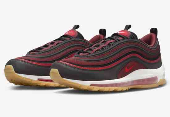 耐克Air Max 97“黑色/团队猩红”将于2024年春季发售