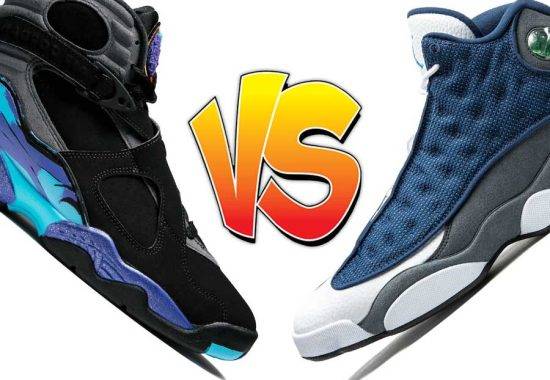 哪个发售更好：Air Jordan 8 “水蓝”还是Air Jordan 13 “深海蓝”？