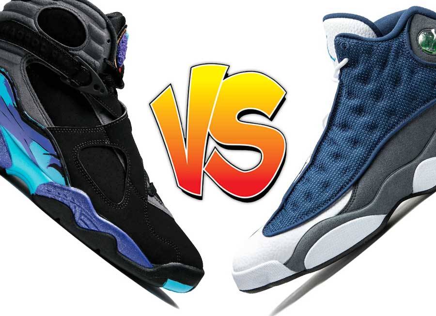 哪个发售更好：Air Jordan 8 “水蓝”还是Air Jordan 13 “深海蓝”？