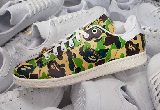 2024年2月发布：BAPE x adidas Stan Smith“ABC迷彩”