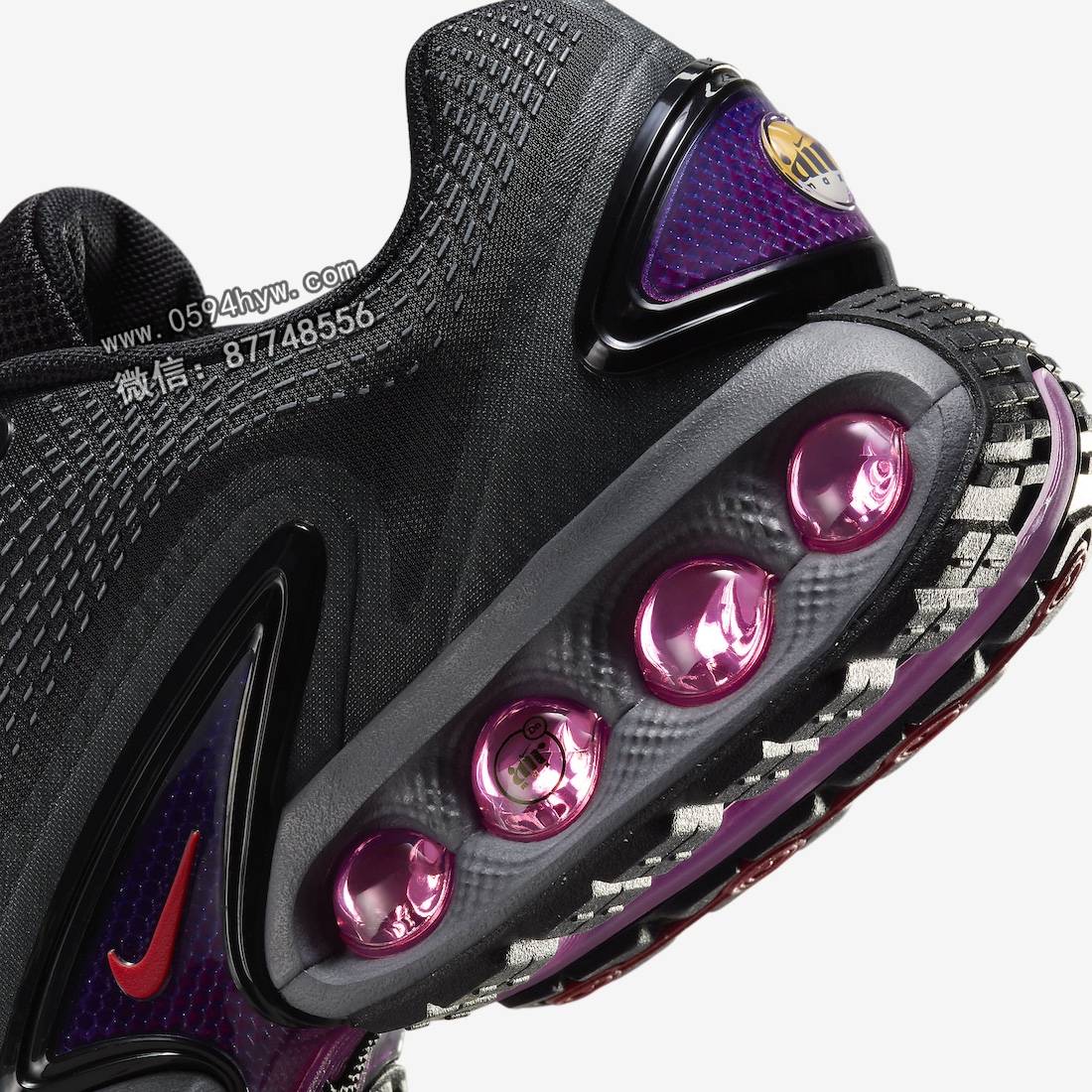 2024年3月发布的Nike Air Max Dn“黑/激情粉色”