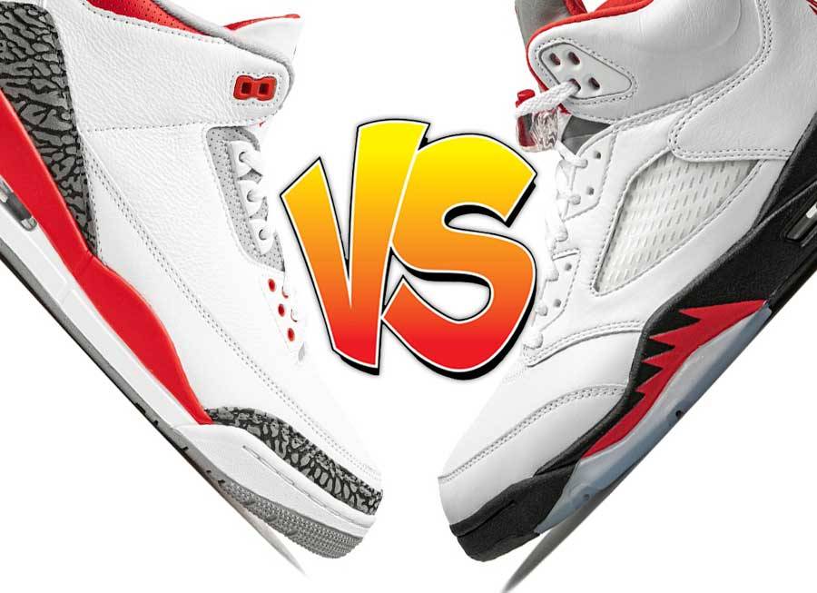 哪个更好？火红配色再发：Air Jordan 3还是Air Jordan 5