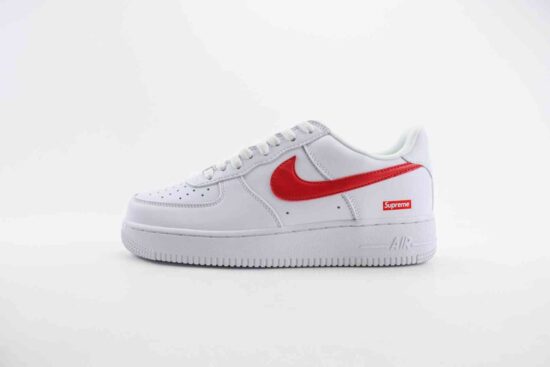Nike Air Force 1 空军 supreme联名 低帮 白红 CU9225 101