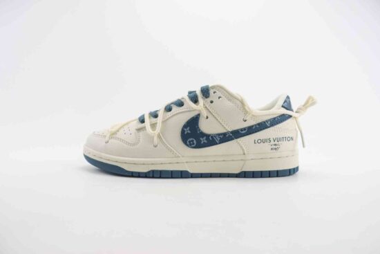 Nike SB Dunk Low x LV 绑带解构 LV印花勾 JJ5688-102