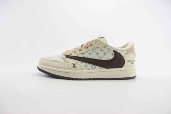 Louis Vuitton x Air Jordan AJ1 Low 低帮文化休闲板鞋 货号：LJ5188-006
