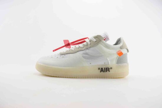 OFF-WHITE x Nike Air Force 1 LOW OW联名 空军低帮休闲运动板鞋 白色 货号：AO4606-100