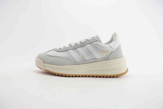 Adidas Originals SL 72 RTN 低帮增高厚底休闲运动板鞋 米白 货号：ID1031