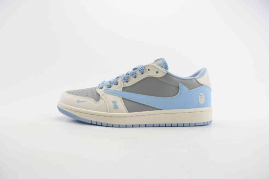 猿人头联名 bape x Air Jordan AJ1 Low 低帮文化休闲板鞋 货号：BB6588-104