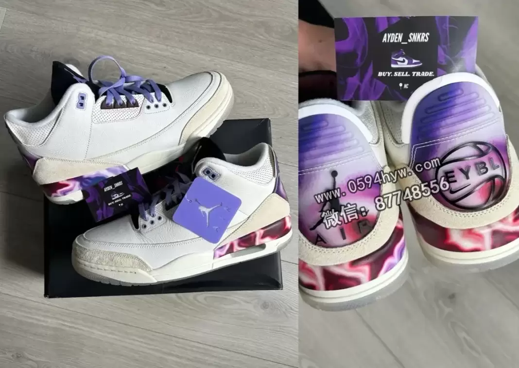 揭秘2025年Air Jordan 3 "EYBL" PE样鞋