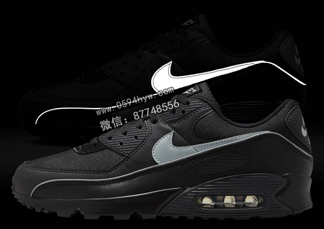 耐克 Air Max 90“黑反光”照亮黑夜