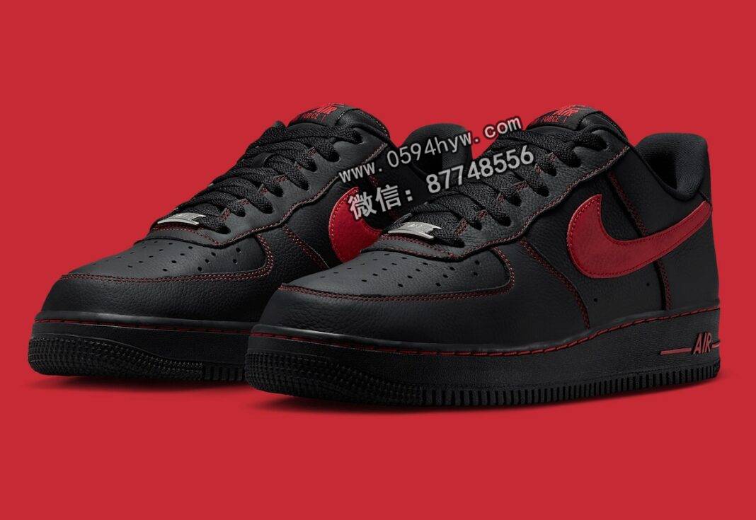 耐克经典黑红配色 Air Force 1 低帮“Bred”再次登场