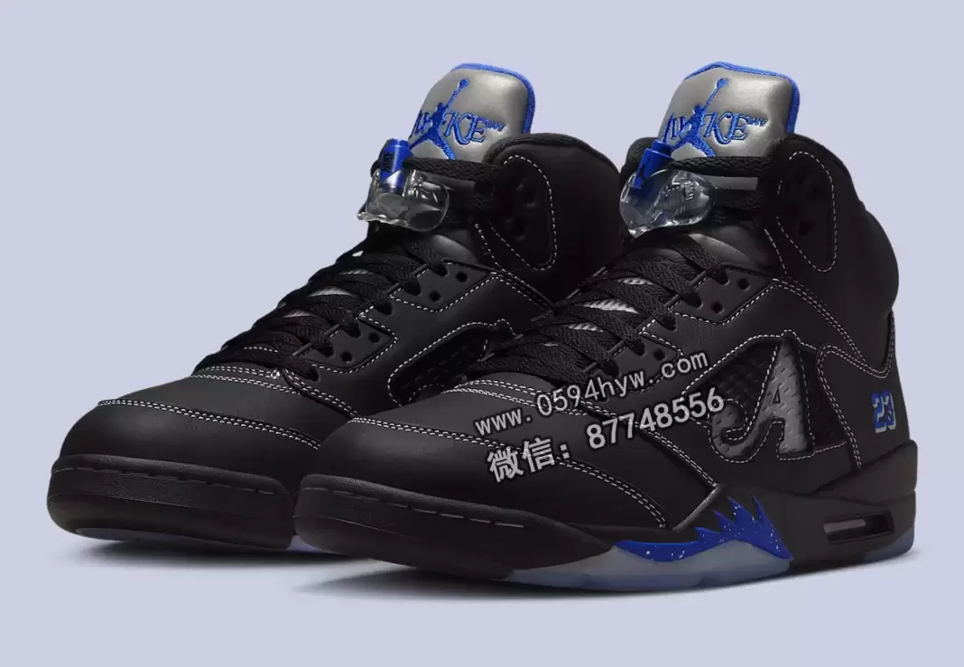 哪里可以购买 Awake NY x Air Jordan 5 "黑/赛车蓝" 运动鞋