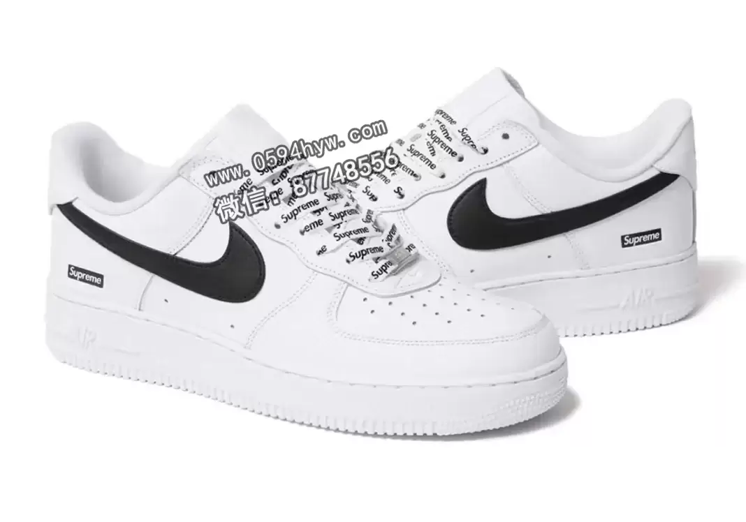 2025秋季发售：Supreme x Nike Air Force 1 Low "白黑色"