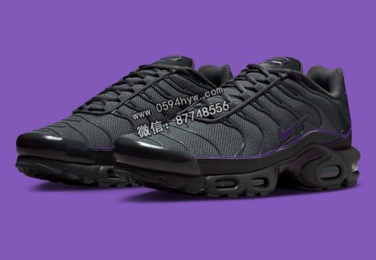 Nike Air Max Plus "铁灰"搭配"野生葡萄"装饰