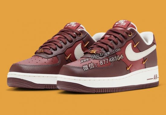 耐克Air Force 1低帮LX“Team Red”四小Swoosh运动鞋