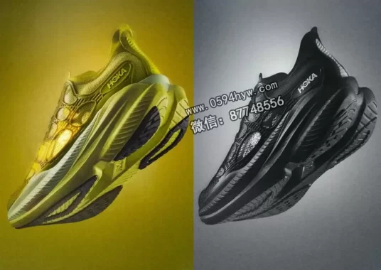 HOKA发布豌豆绿和黑色"Caged"款Mach X款运动鞋