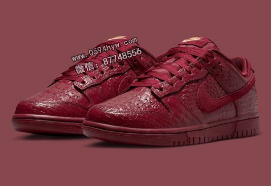 耐克Dunk Low “红鳄鱼” 为2025年秋季注入奢华感