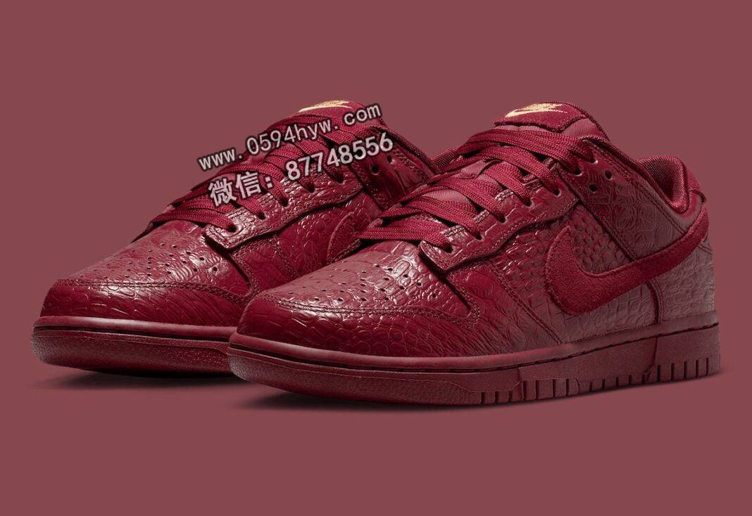 耐克Dunk Low “红鳄鱼” 为2025年秋季注入奢华感