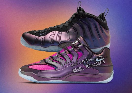 耐克KD 18“鲜艳紫”致敬“茄子”篮球鞋Foamposite One