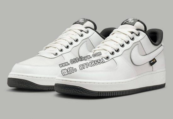 耐克Air Force 1低帮款冬季白色科迪拉涂层运动鞋