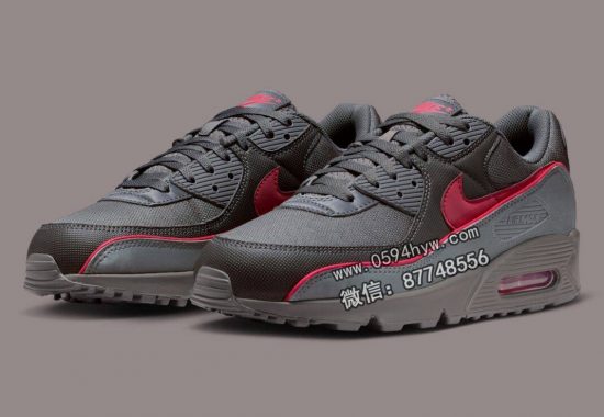 耐克Air Max 90带来灰红混搭配色