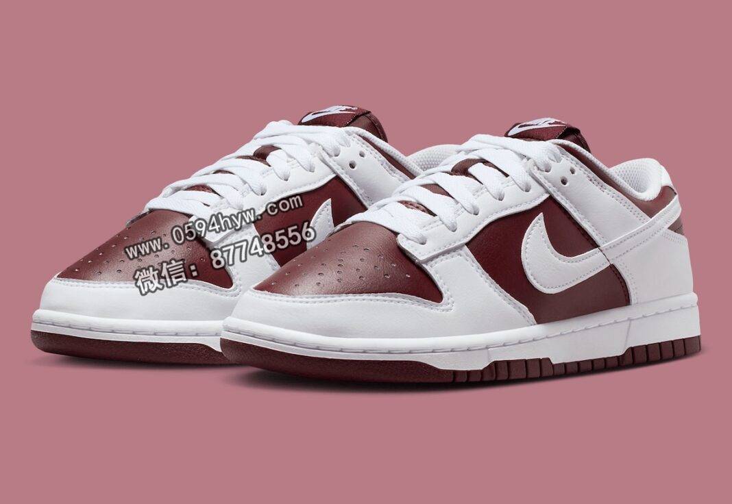 耐克 Dunk Low 经典双色风格延续 ‘Dark Team Red/White’