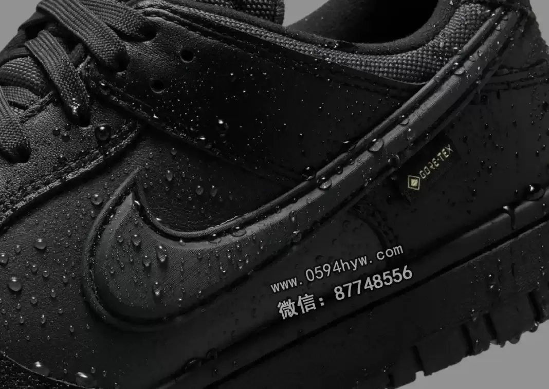 耐克Dunk低帮GTX “黑色”扩展全天候系列