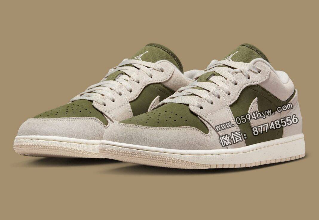 Air Jordan 1 Low 土橄榄/帆色 经典色调运动鞋
