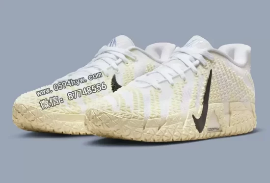 2025年10月发售Nike Ja 3 "白色/椰奶"运动鞋