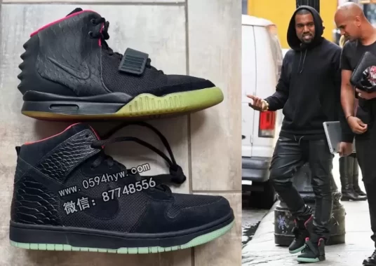 耐克Dunk High Yeezy 2“太阳红”样品曝光