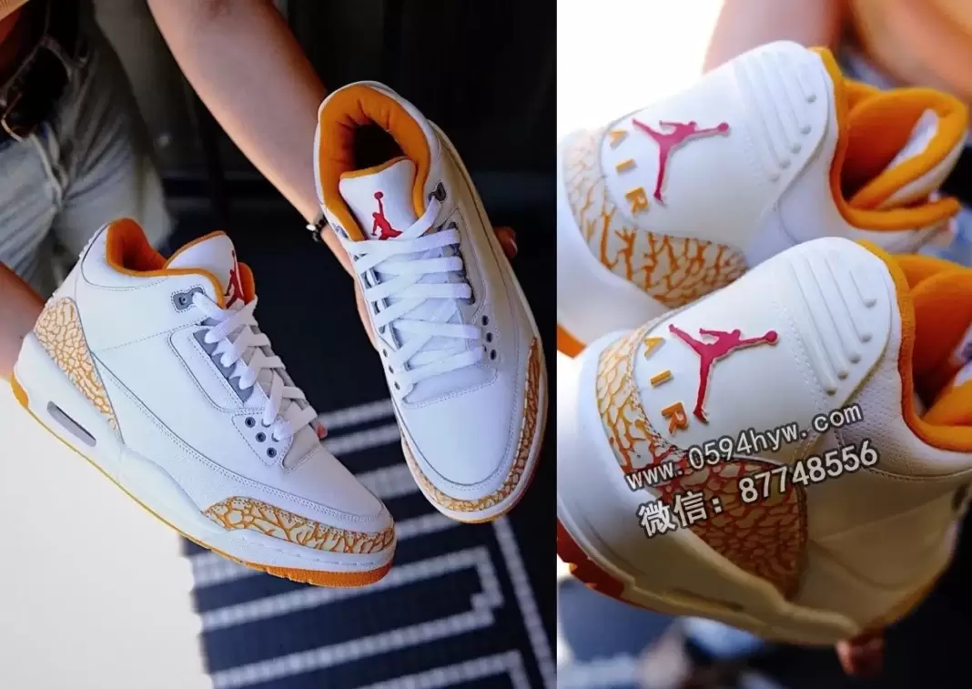 2026春季发售Air Jordan 3“橙柑”运动鞋