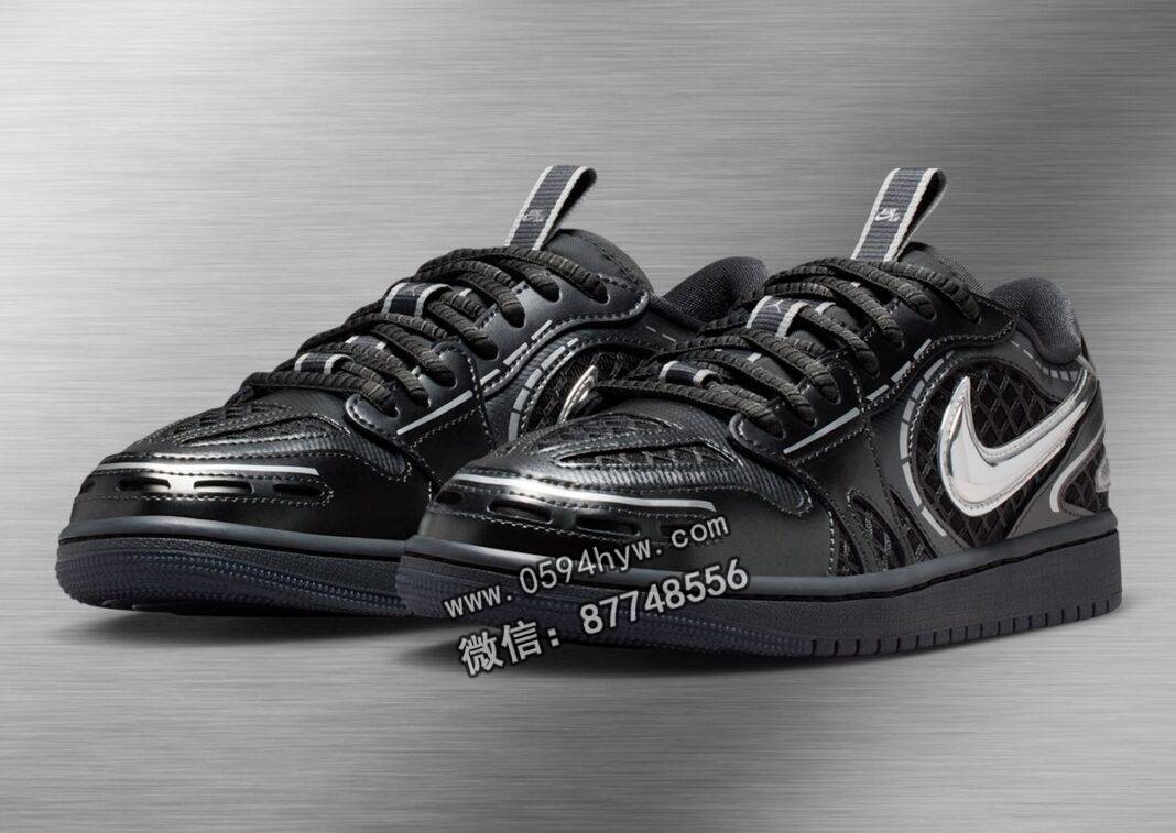 Air Jordan 1低帮“黑/金属银”制作方式现已上市 (2025年10月)