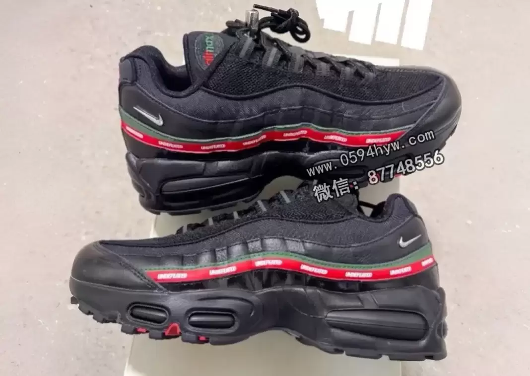 首次看:Undefeated x Nike Air Max 95“黑色” (2025)