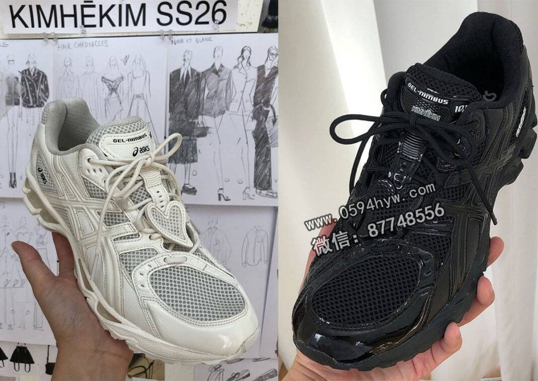 亚瑟士携手 KIMHĒKIM 推出心形装饰的 GEL-Nimbus 10.1 运动鞋