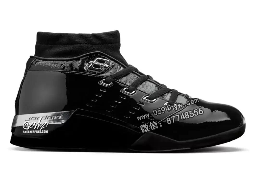 2026年秋季发售Air Jordan 17 Low “黑漆皮”