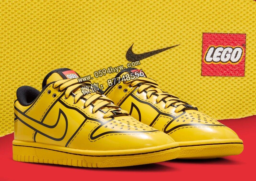 2025年11月发布LEGO x Nike Dunk Low“旅游黄”