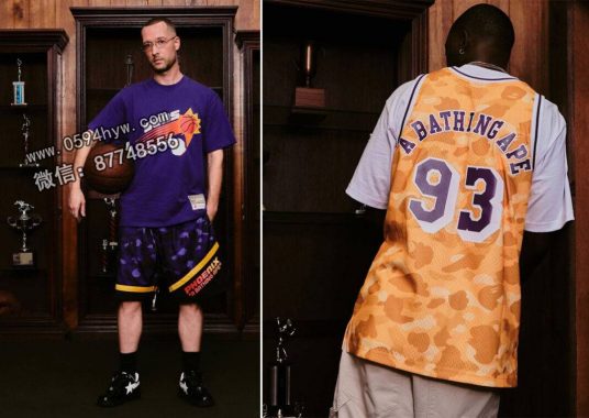 BAPE x Mitchell & Ness x NBA FW25系列,重新构想四支NBA球队