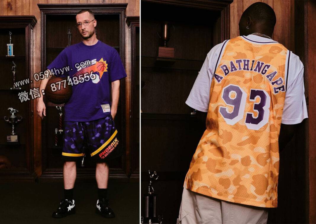 BAPE x Mitchell & Ness x NBA FW25系列,重新构想四支NBA球队