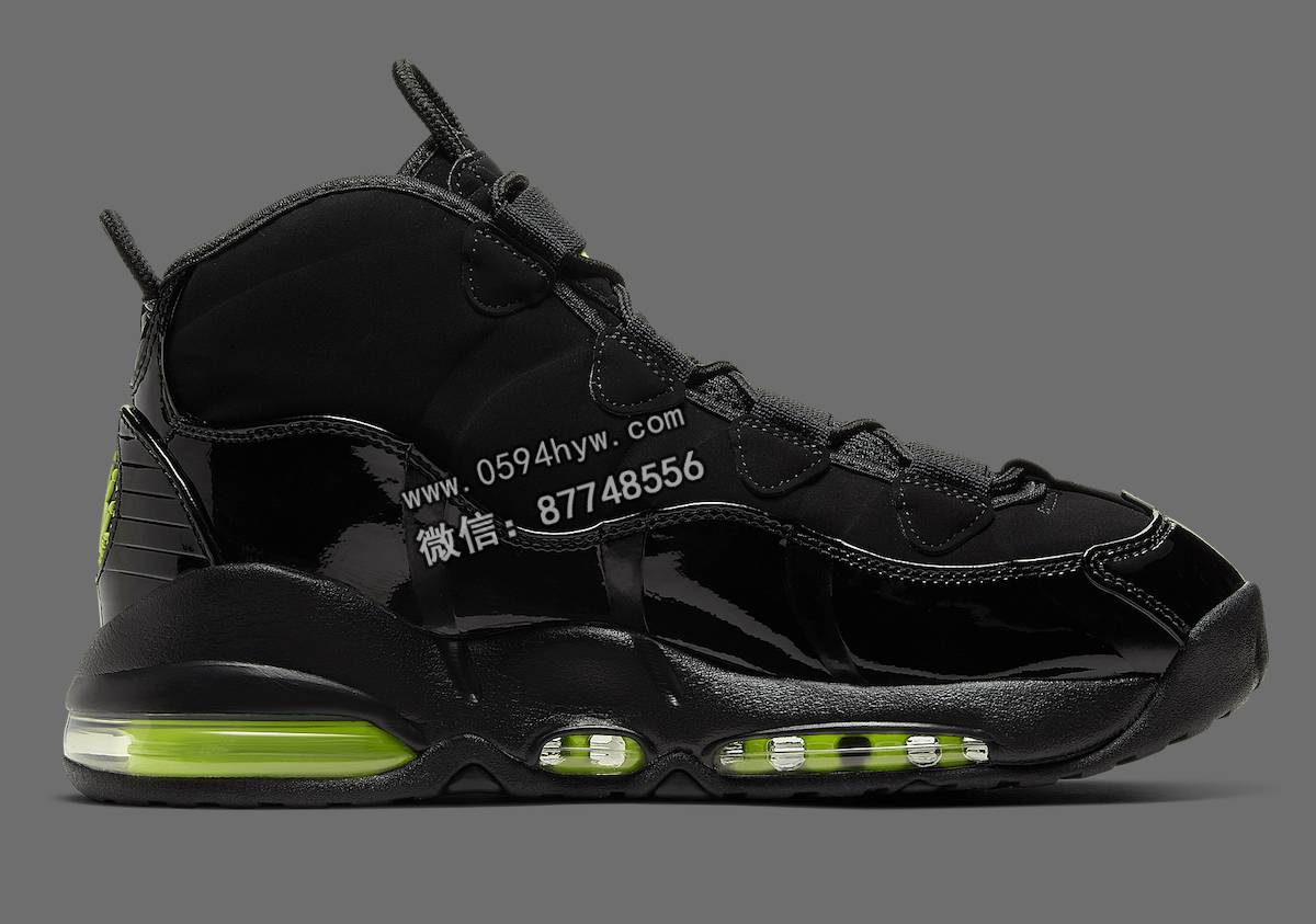 Nike Air Max Uptempo 95 Black Volt pair shot