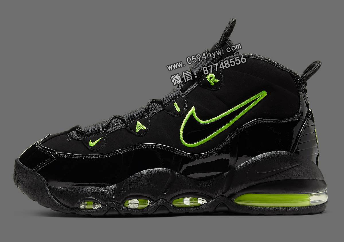 Nike Air Max Uptempo 95 Black Volt pair shot