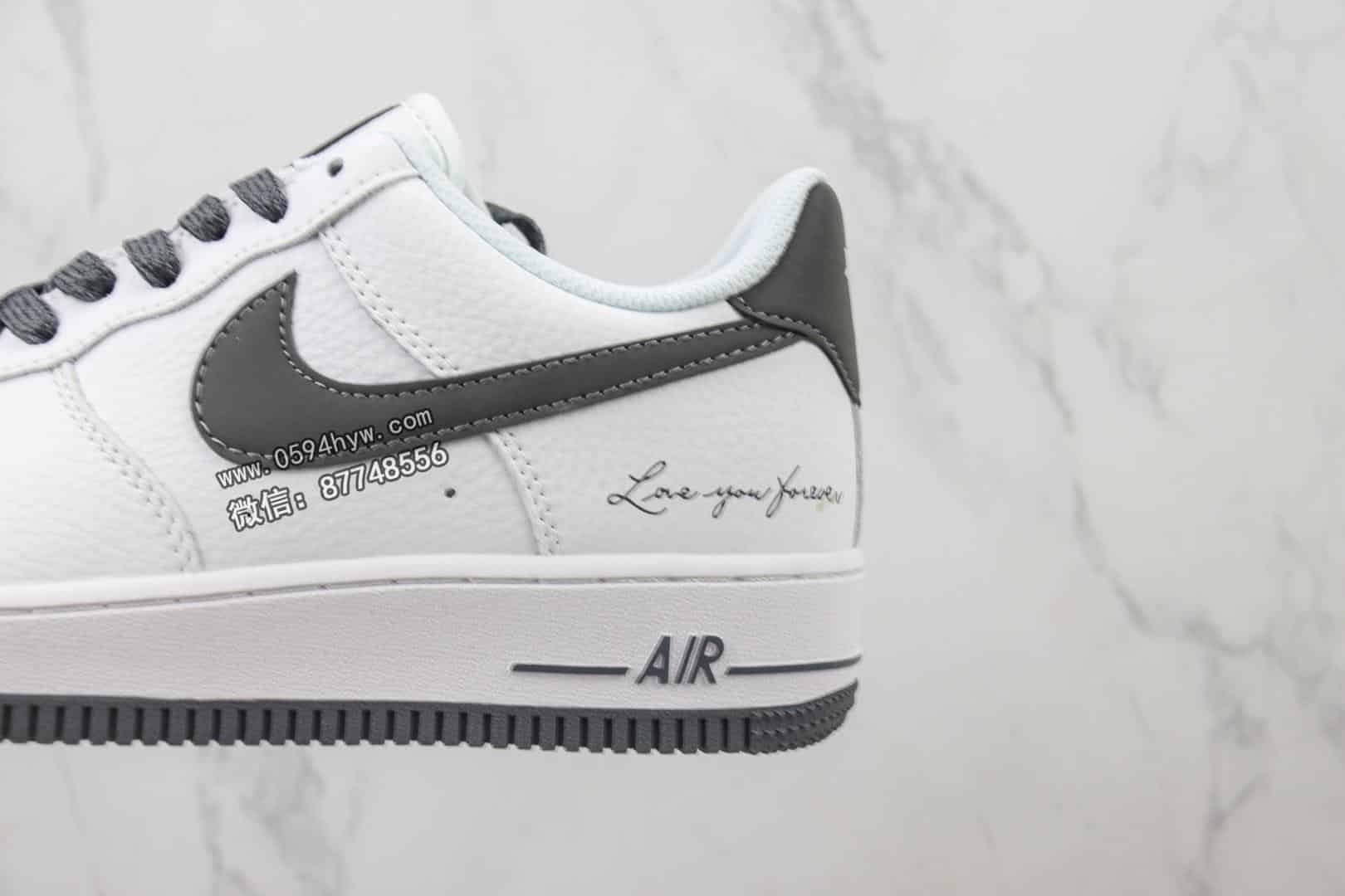 空军 爱签名 白灰 LO1718-063 Nike Air Force 1 Low 空军一号低帮运动休闲板鞋